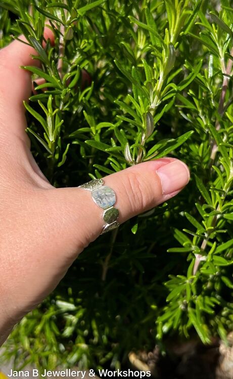 Silver Pebble Ring
