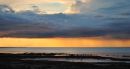 L1019 Seahouses Rain at Sunset