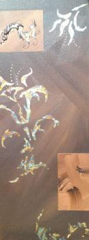 Abstract Lillies & Gold