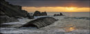 "Sunset over Bude Rocks"