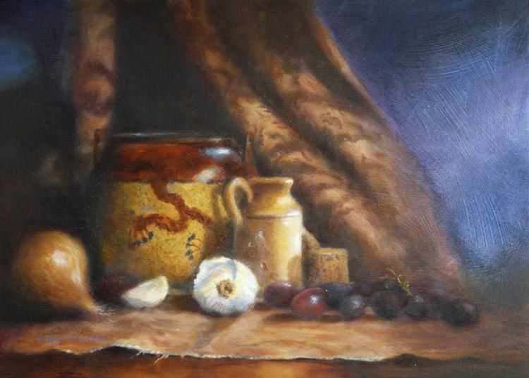 Ambience, 16" x 12", Oils