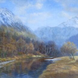 Glen Coe Village - oils 30"x20"