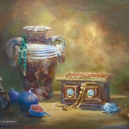 The Ring Box - Oils 16"x12"