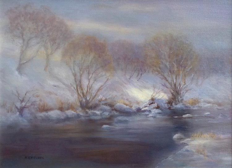 Solitude - River Deveron, 16" x 12 ", Oils