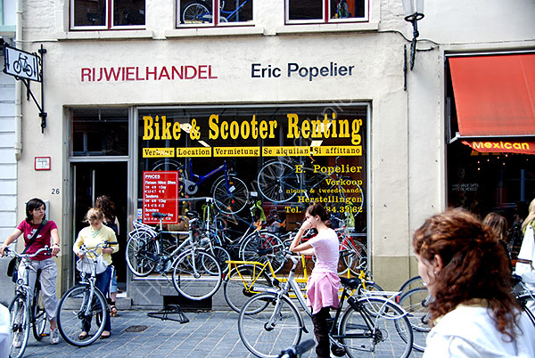 The Cycle Hire Shop in Bruges