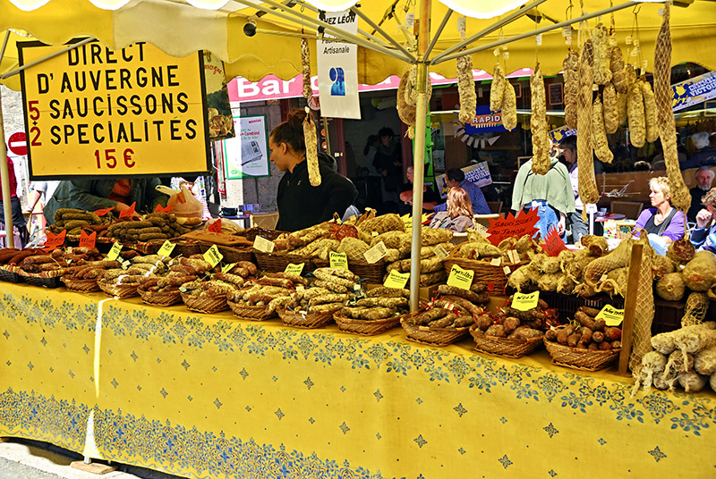 Meat Stall in Besse-en-Chandesse