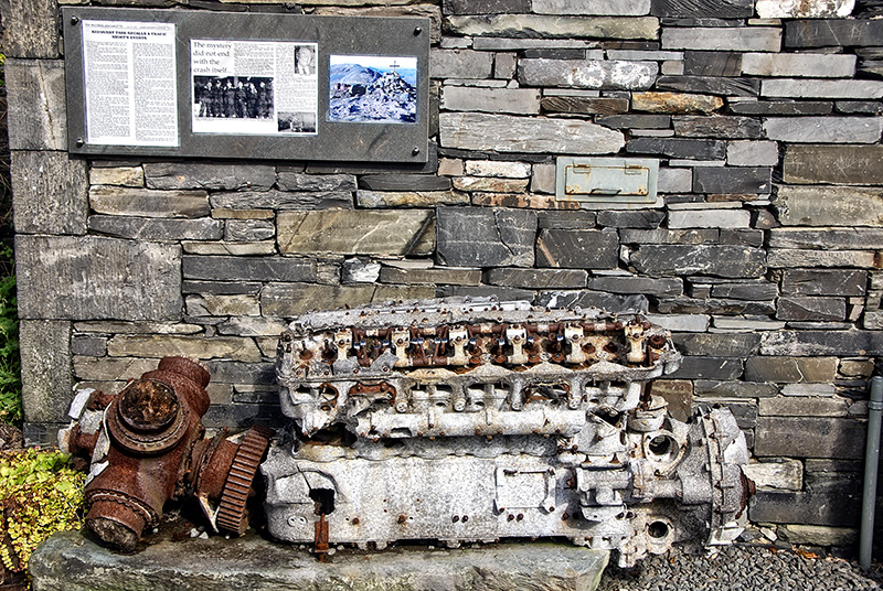 A Crashed Rolls Royce Merlin