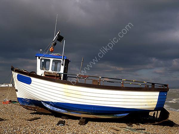 A Fishing Boat on Dungeness Beach