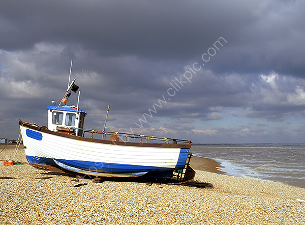 Trawler on Dungeness Beach