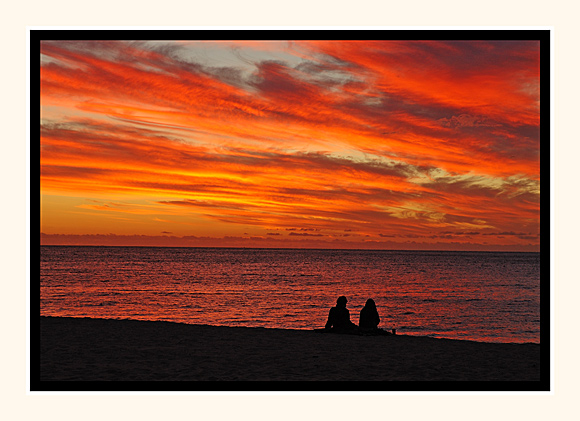 Enjoying A Sunset At Seacliff