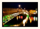 Ha'Penny Bridge At Night
