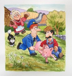 Granny Drydens runaway pig