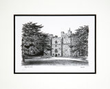 'Langley Castle' - signed lithographic print