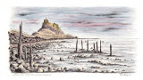 'Lindisfarne Castle' - signed limited edition fine art print