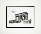 'Penshaw Monument' - signed lithographic print