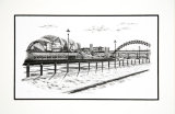 'The Sage and the River Tyne' - signed lithographic print