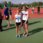 Amber Park and Kelsie Ellis 300m medalists