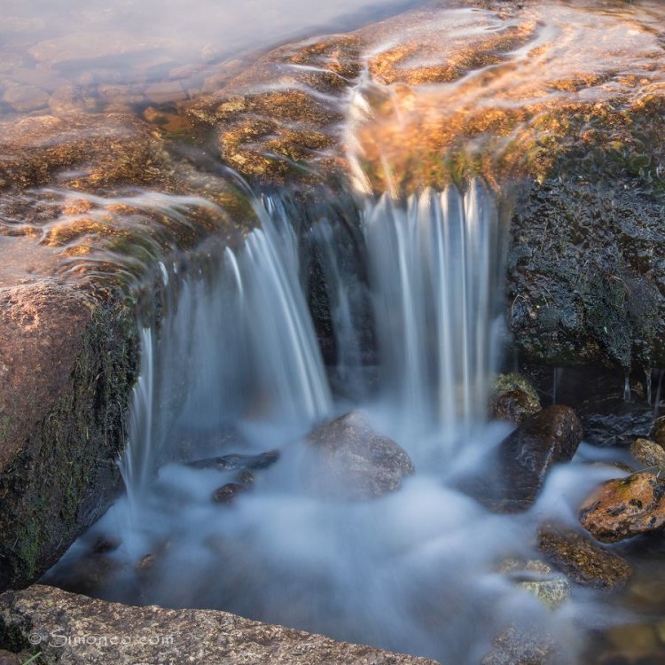 Detail van een waterval