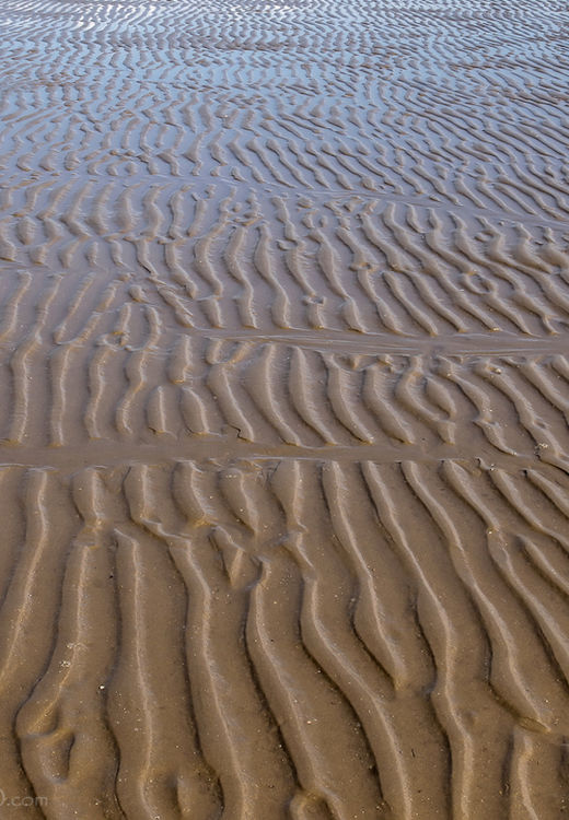 ribbels op het strand