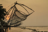 CHINESE FISHING NETS AT SUNSET