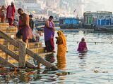 BATHING IN THE GANGES
