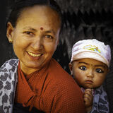 PAINTED EYES (NEPALESE MOTHER & BABY)