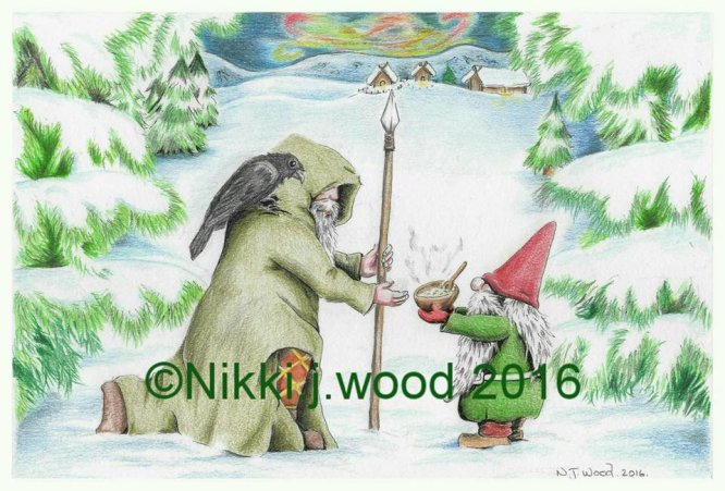 odin and the tomte (mythology website comp entry )