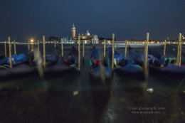 Night Gondolas and San Giorgio Maggiore