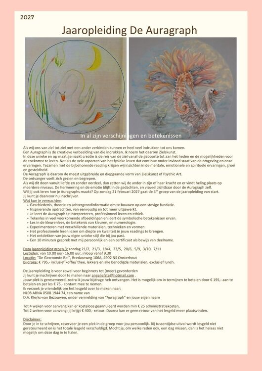 Jaaropleiding Auragraph