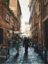 A STREET IN ROME.      Watercolour