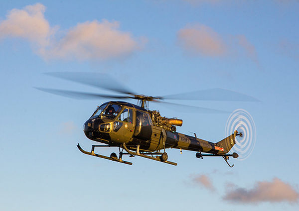 Scout Helicopter in flight