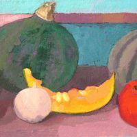 Pumpkin Series Distempera and Gouache on hand made paper