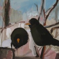 black bird print