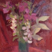 Mallow, Hollyhock, and Leaves