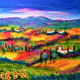 August fields, Tuscany