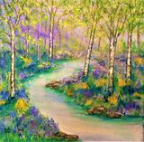 Bluebells by the stream.