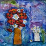 Poppies and daisies