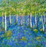 Walking through bluebells