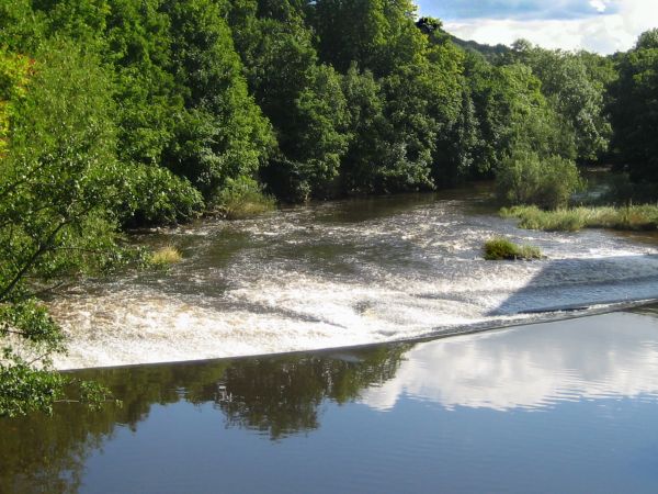 The sound of rushing water