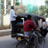Hitching a lift in Delhi