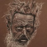 'Hardship' Framed Original For Sale - IMG0040 size A4 - £100