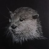 'On The Riverbank' Original For Sale - IMG0018 size 30cm sq - £60