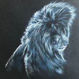 'Standing His Ground' Original For Sale - IMG0070 size A4