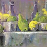 Bottles and pears, 51x76 £340