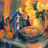 Roses and oranges 49x49 £320