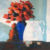 Study in red and blue, 51x51 £280