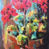 Geraniums, 30x40 £180