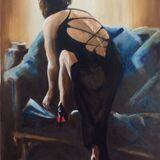 Getting ready, 45x61