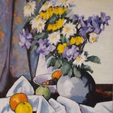 Peploe in style of Cezanne, 45x61 £260
