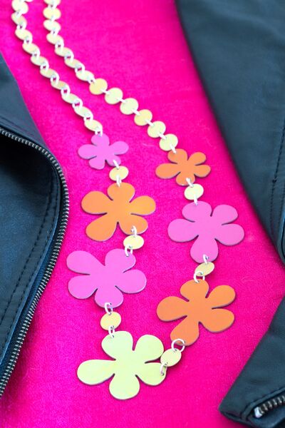 Funky Flower Aluminium Necklace 2